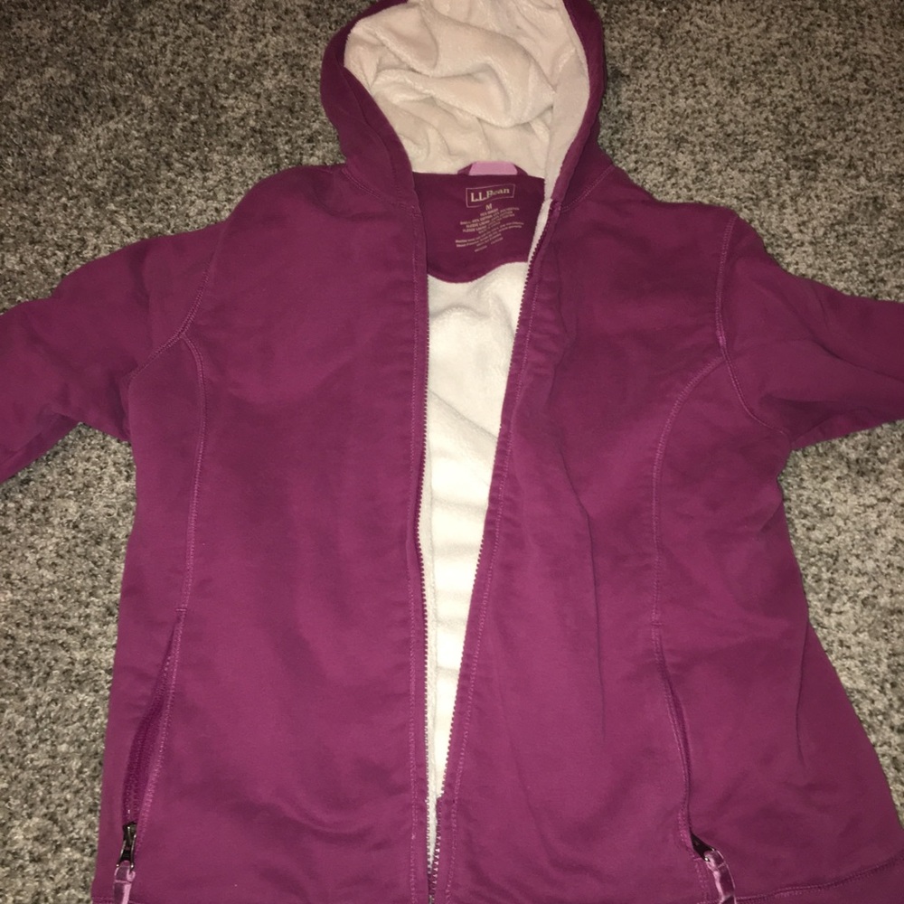 ll bean sweatshirt lined